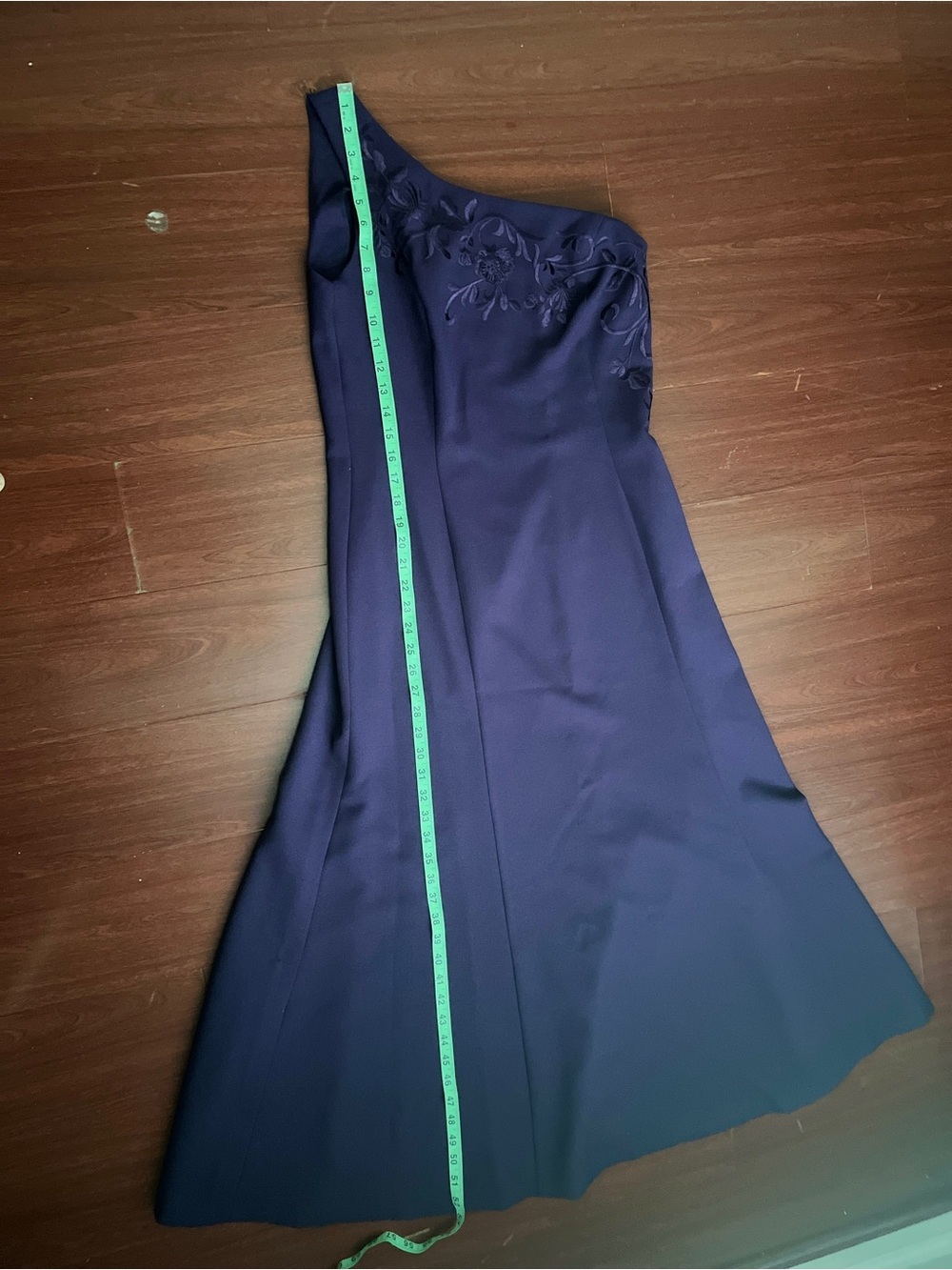 Together Elegant One-Shoulder Purple Evening Dress - Picture 7 of 9